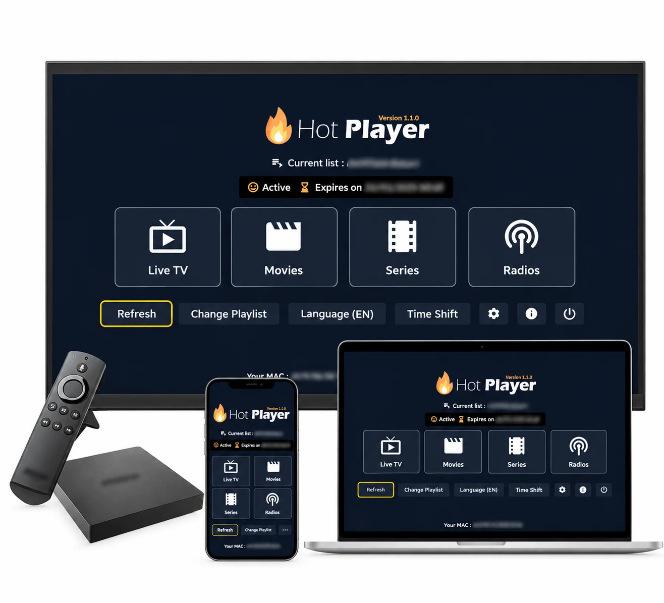 Dieselbe Oberfläche kann auf TV, Smartphone, Laptop und Streaming-Box erscheinen.